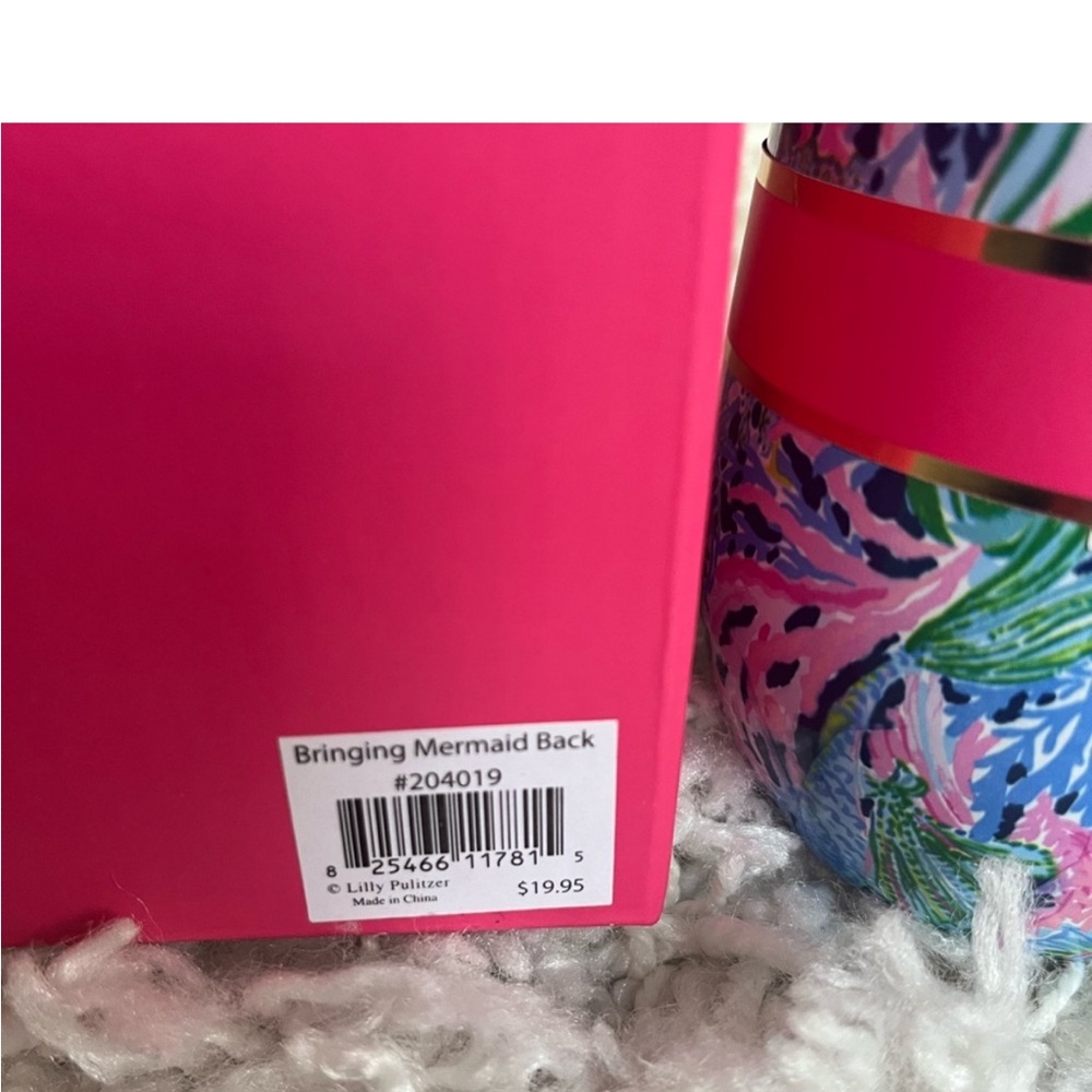 NWT ✨ Lilly Pulitzer Tumbler bringing mermaid back print 12 oz - Picture 3 of 4